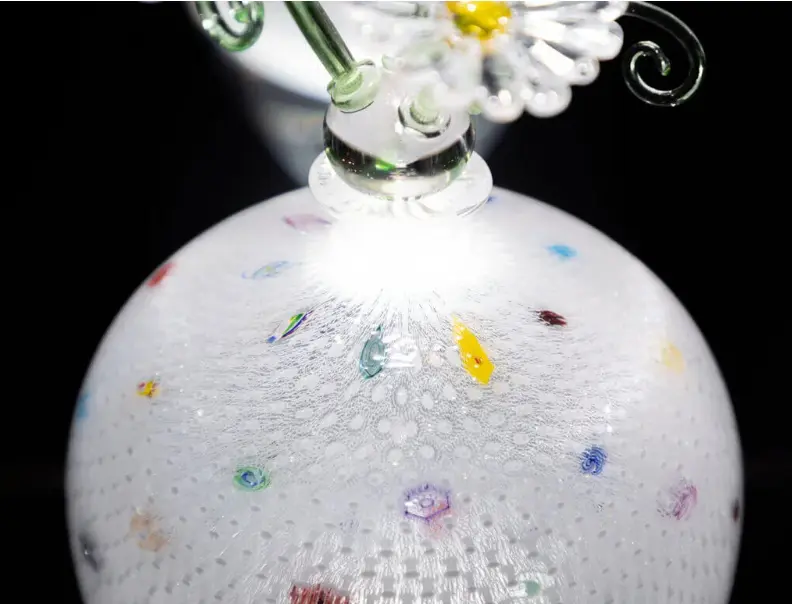マロン富山ガラス作家安田泰三作　花器　「さざなみ」　共箱　M　R5860B Taizo Glass Gallery | スポット・体験 | 【公式】富山県の観光/旅行