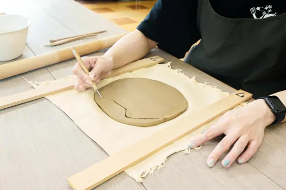 手ひねり体験、絵付け体験（陶農館）-1