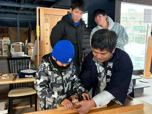 組子細工体験（河島建具）-1