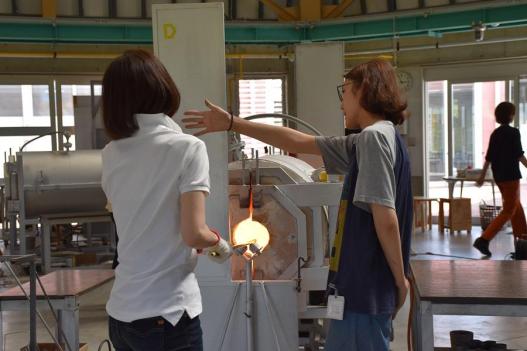 吹きガラス体験（富山ガラス工房）-4