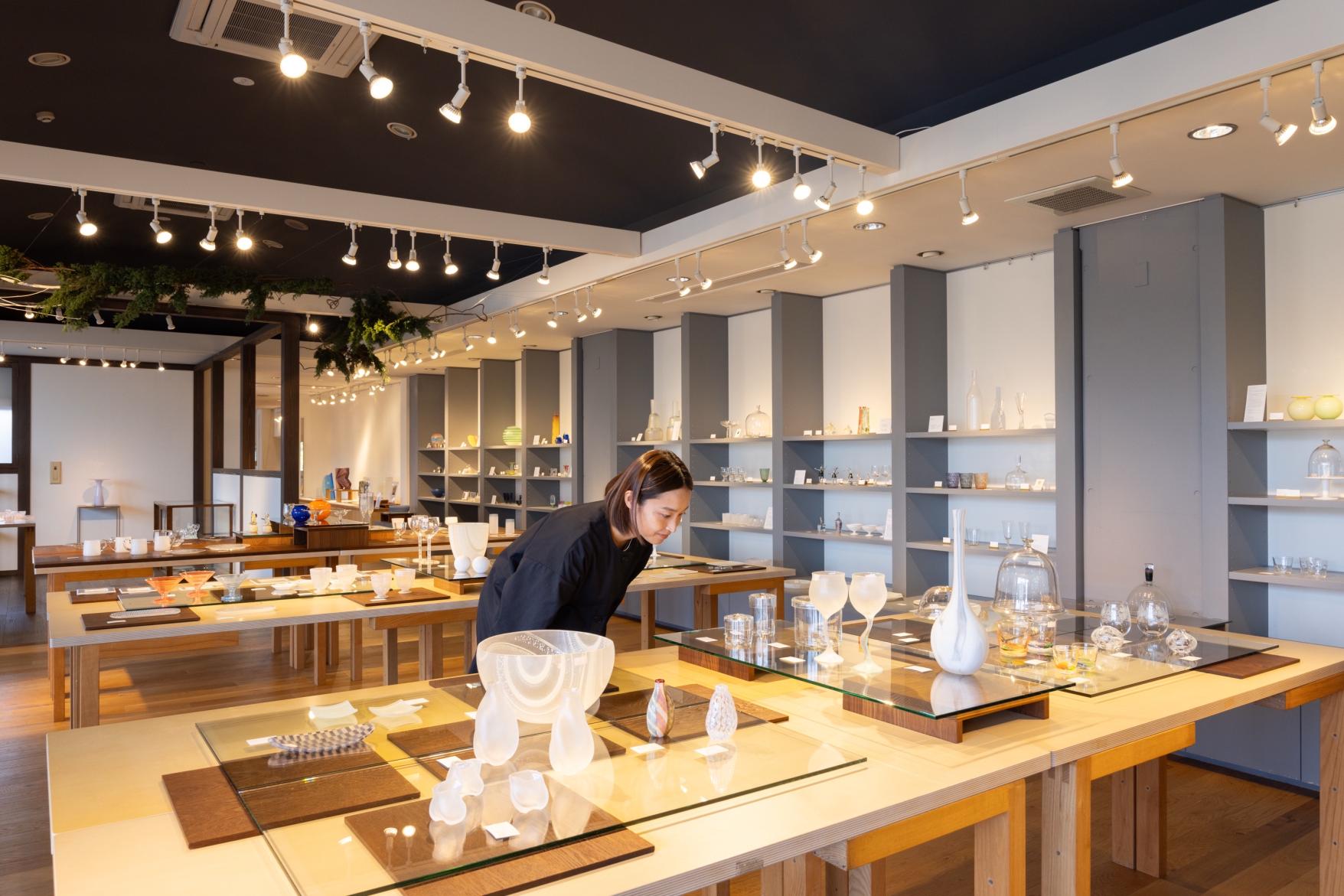 吹きガラス体験（富山ガラス工房）-8