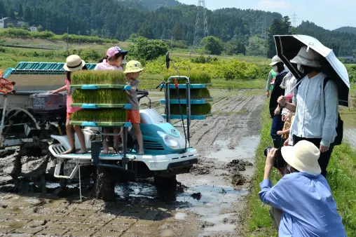 【2026年5月17日(日) 】志観寺の棚田で田植え体験   はじめての泥んこも、今日はちょっと楽しい !!-4