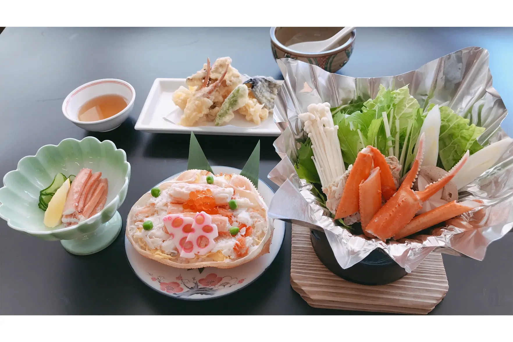 紅ズワイガニの時期には是非とも！！「蟹づくし御膳」を