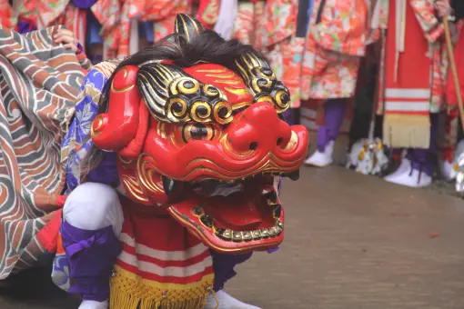 氣多神社春季例大祭「にらみ獅子」-2