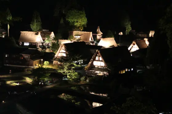 世界遺產－五箇山相倉合掌造聚落　冬季夢幻夜間點燈-3