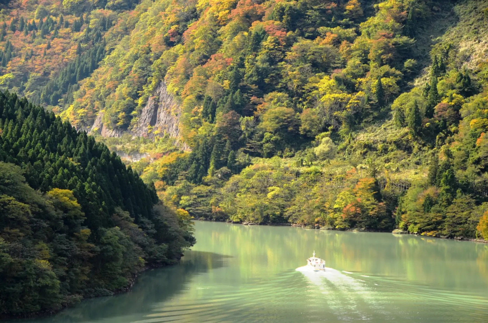 庄川峽湖上遊覽船-5